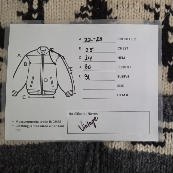 Vintage Kanata Hand Knit Wool Sweater β Canadian Cowichan Style Zip Cardigan - Picture 8 of 8